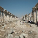 Apamea, the southern section of the northern colonnaded axis — looking north